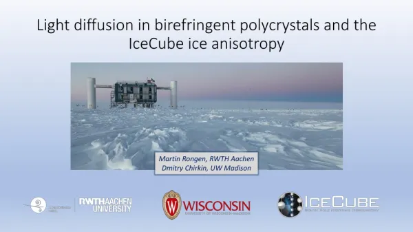 Light diffusion in birefringent polycrystals and the IceCube ice anisotropy
