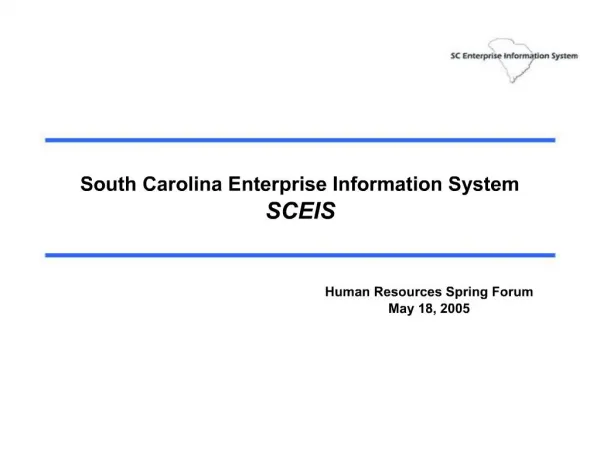 South Carolina Enterprise Information System SCEIS