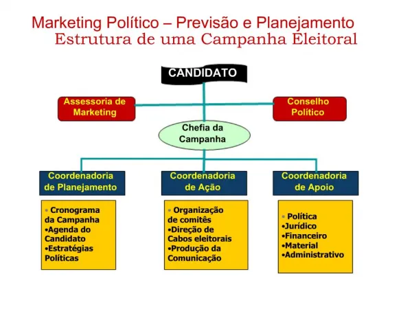Marketing Pol tico Previs o e Planejamento Estrutura de uma Campanha Eleitoral