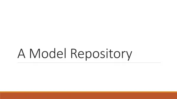 A Model Repository