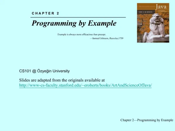 Chapter 2 Programming by Example