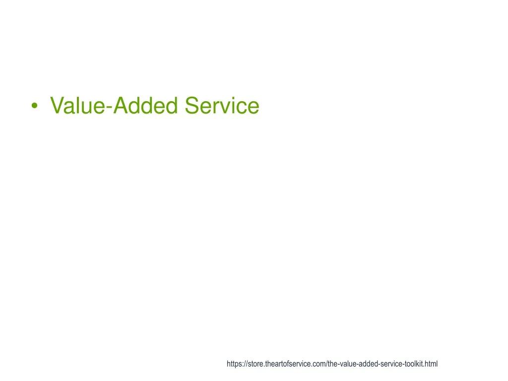 value added service
