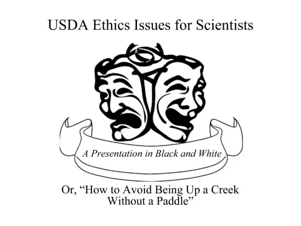 USDA Ethics Issues for Scientists