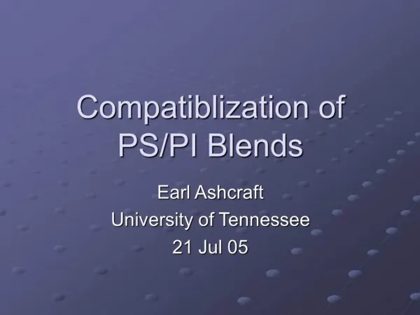 Compatiblization of PS