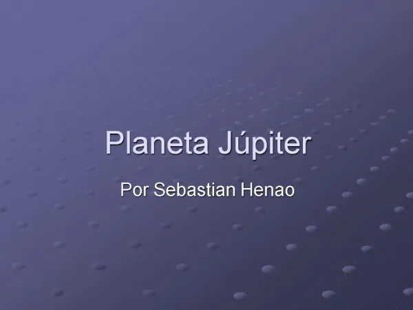 Planeta J piter