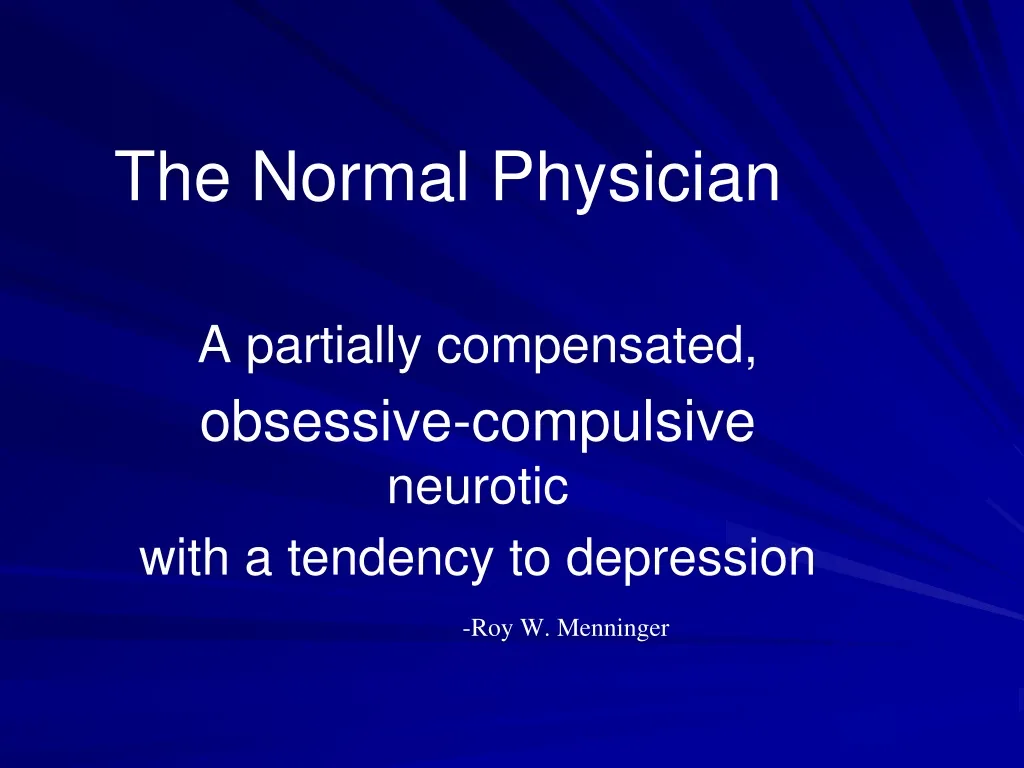 the normal physician
