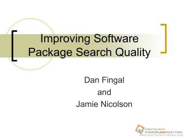 Improving Software Package Search Quality
