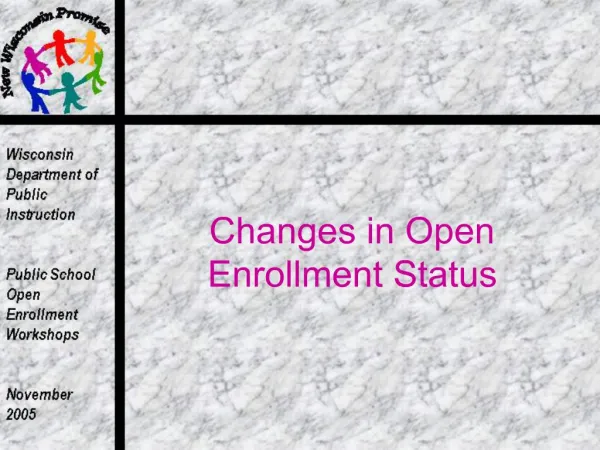 Changes in Open Enrollment Status