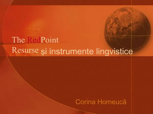The Red Point Resurse si instrumente lingvistice