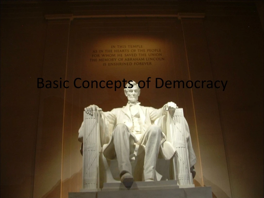 basic concepts of democracy