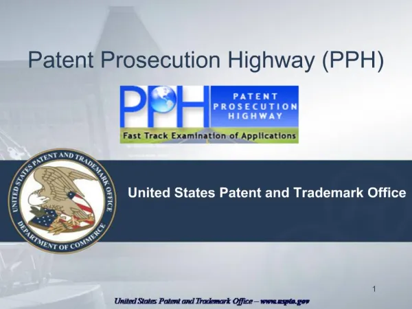 Patent Prosecution Highway PPH