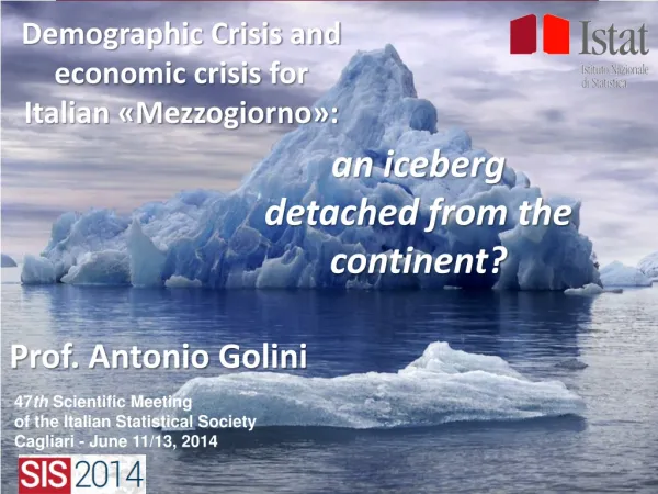 Demographic Crisis and economic crisis for Italian «Mezzogiorno»: