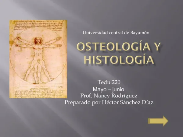 Osteolog a y Histolog a