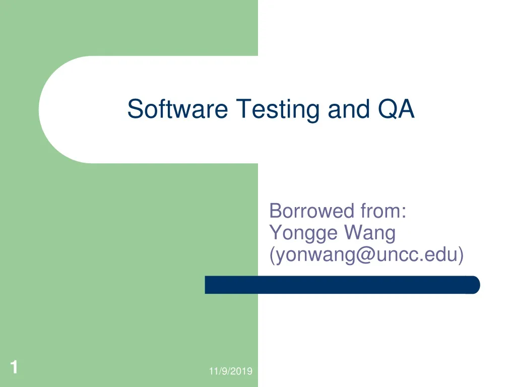 software testing and qa