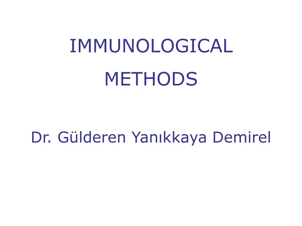 immunological methods