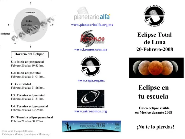 Eclipse Total de Luna 20-Febrero-2008