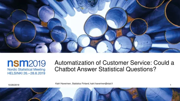 Automatization of Customer Service: Could a Chatbot Answer Statistical Questions ?