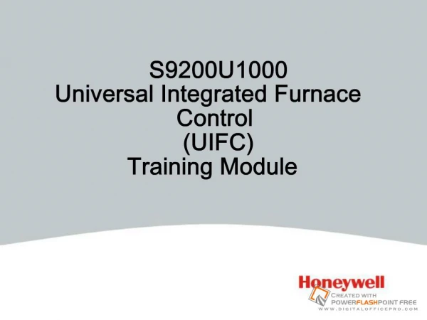 S9200 Universal Integrated Furnace Control Module