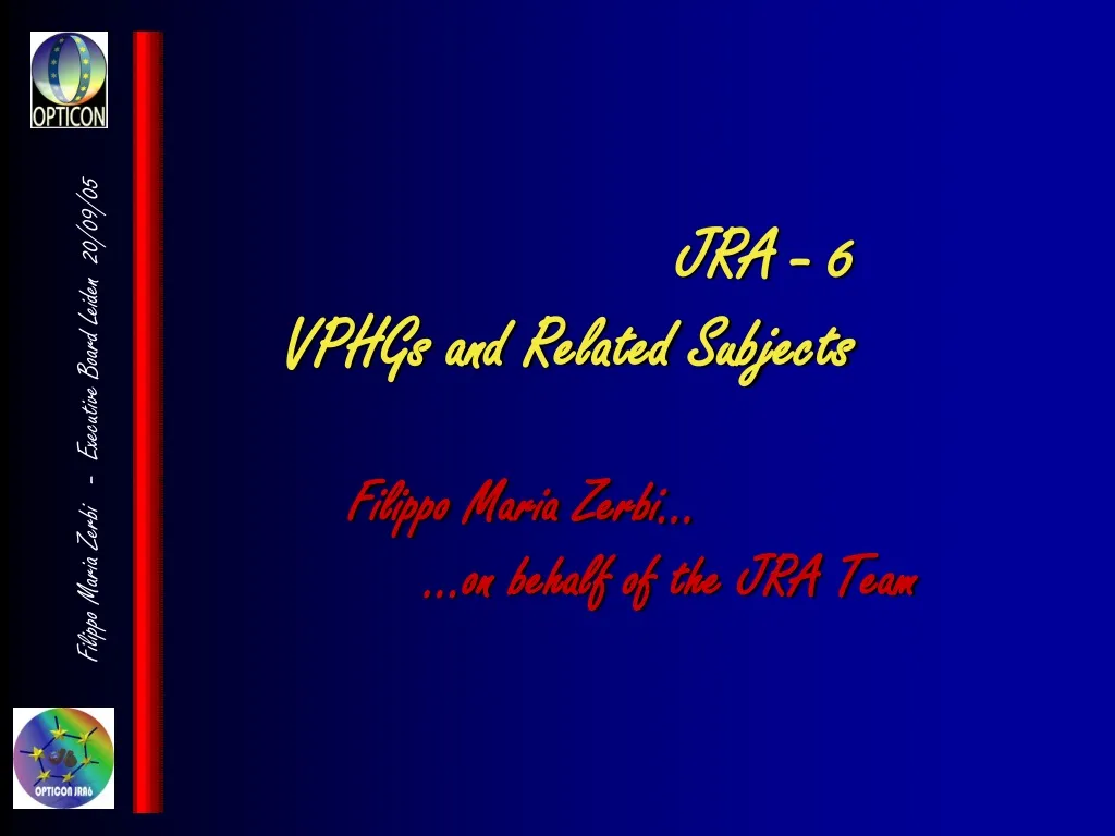 jra 6 vphgs and related subjects