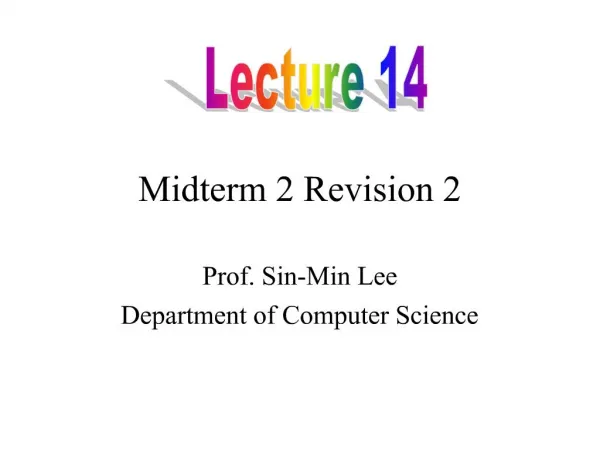 Midterm 2 Revision 2