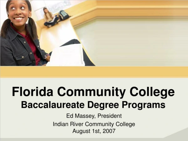 Florida Community College Baccalaureate Degree Programs