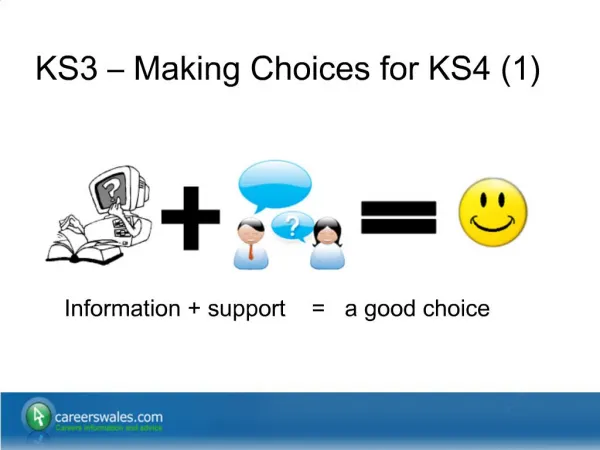 KS3 Making Choices for KS4 1