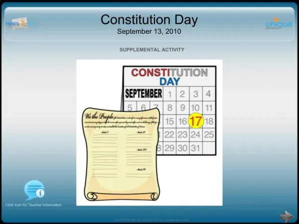 Constitution Day September 13, 2010