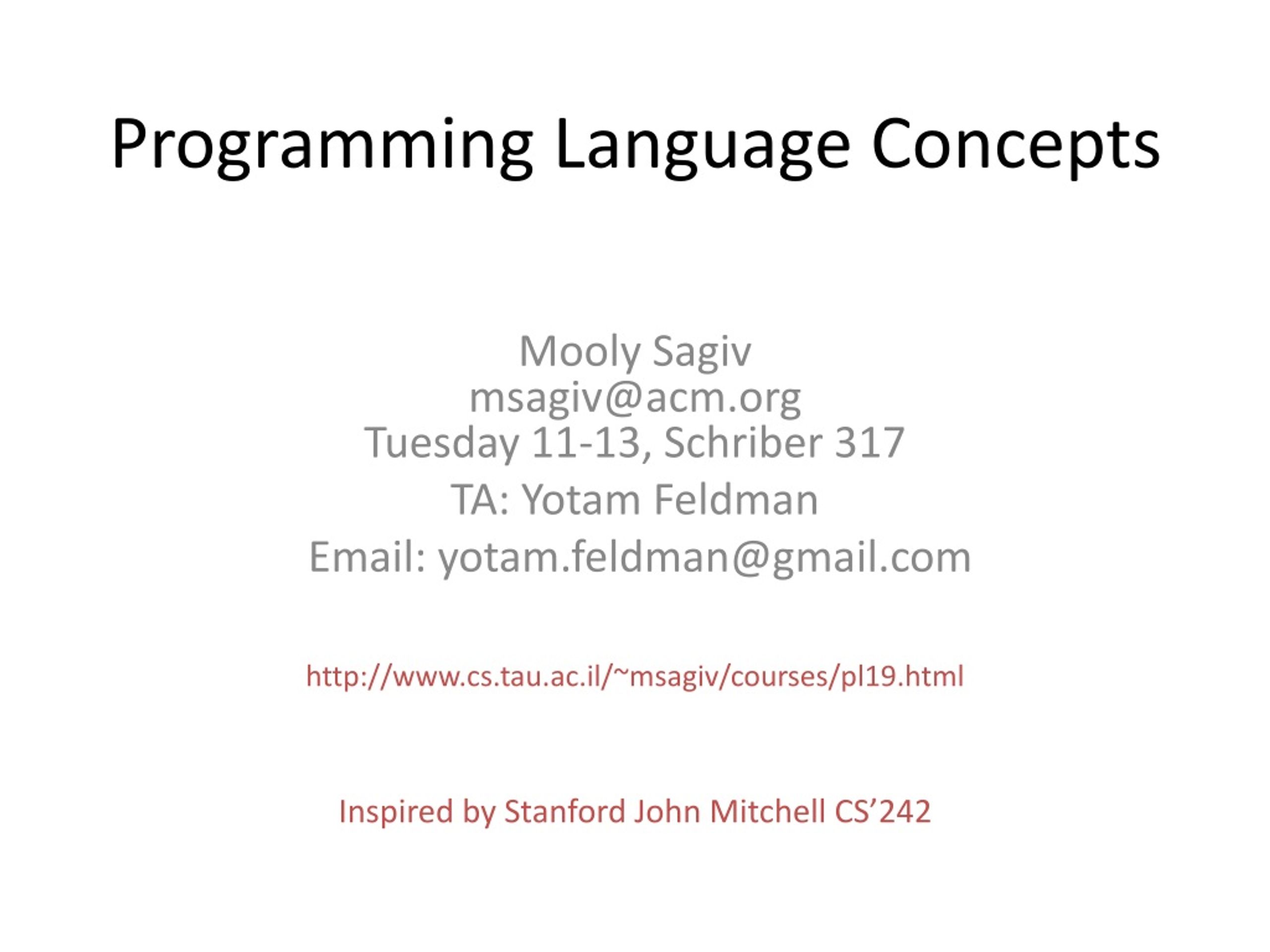 PPT - Programming Language Concepts PowerPoint Presentation, free ...