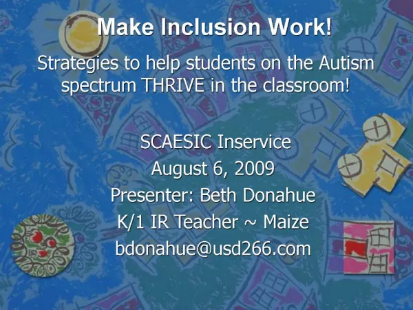 Make Inclusion Work