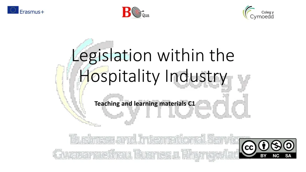 legislation within the hospitality industry