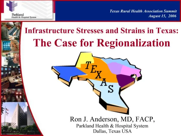 Infrastructure Stresses and Strains in Texas: The Case for Regionalization