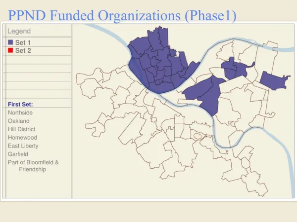 PPND Funded Organizations (Phase1)