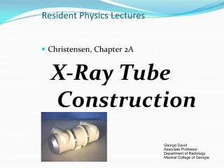 Resident Physics Lectures - slide 1