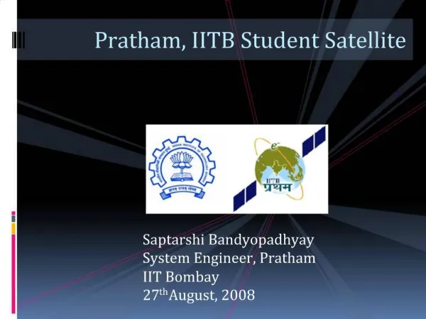 Pratham, IITB Student Satellite