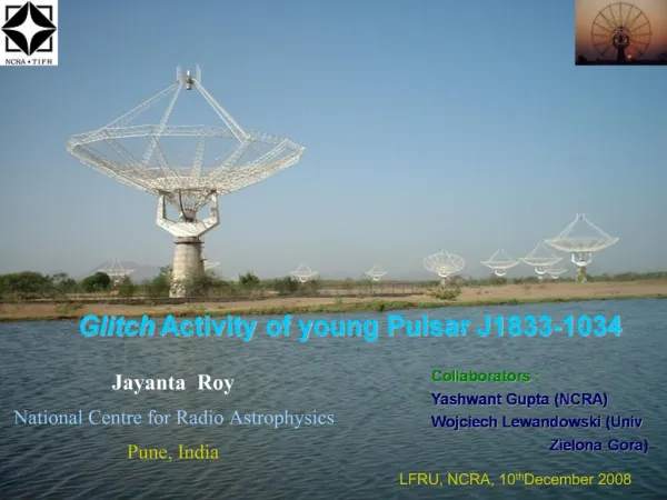 Glitch Activity of young Pulsar J1833-1034