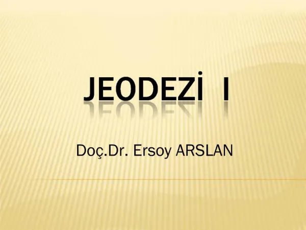JEODEZI I