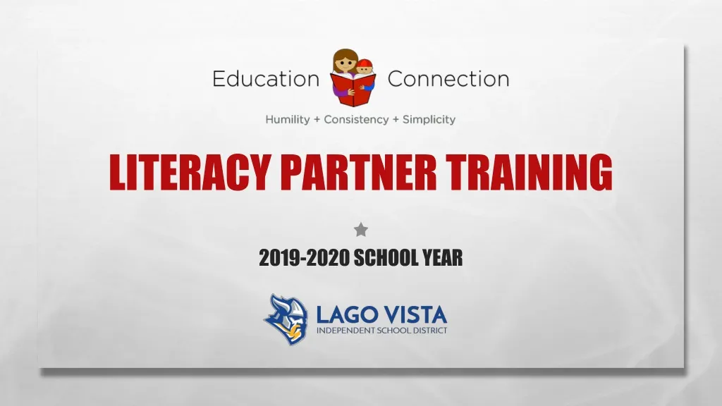 literacy partner training
