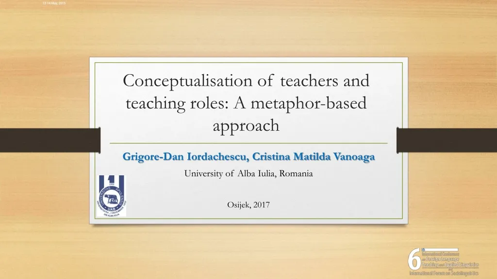 conceptualisation of teachers and teaching roles a metaphor based approach