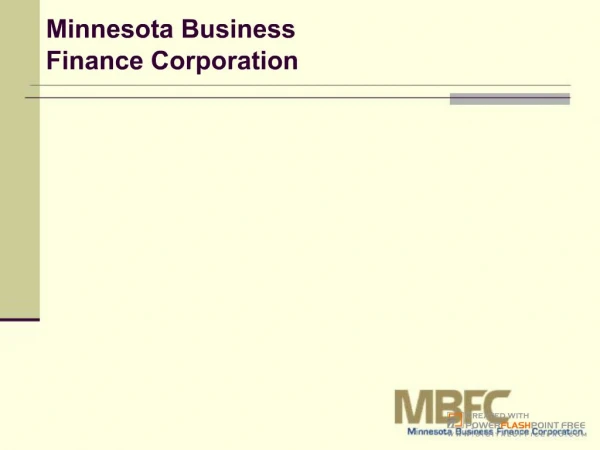 MBFC 504 Loan Approvals FY2007