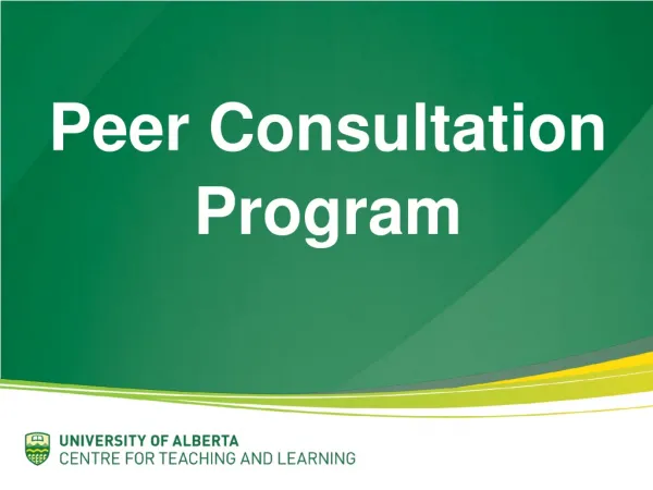 Peer Consultation Program