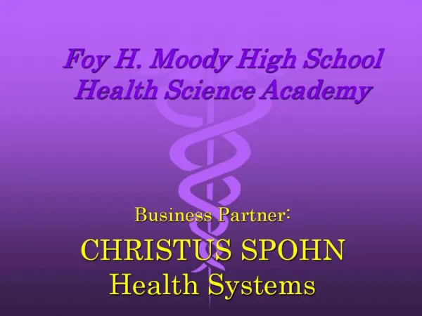 Foy H. Moody High School Health Science Academy
