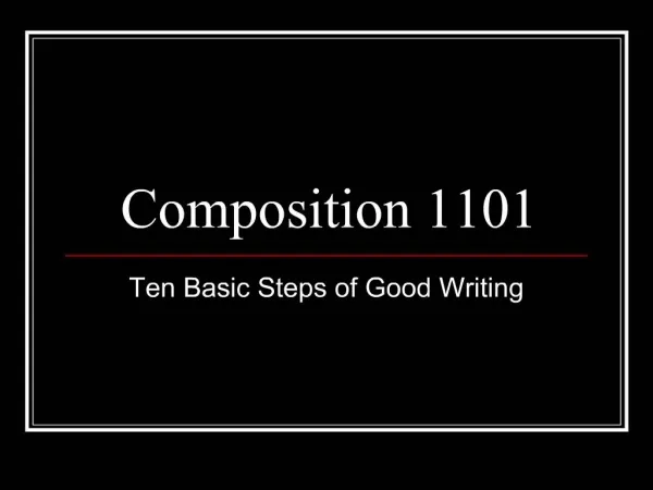Composition 1101
