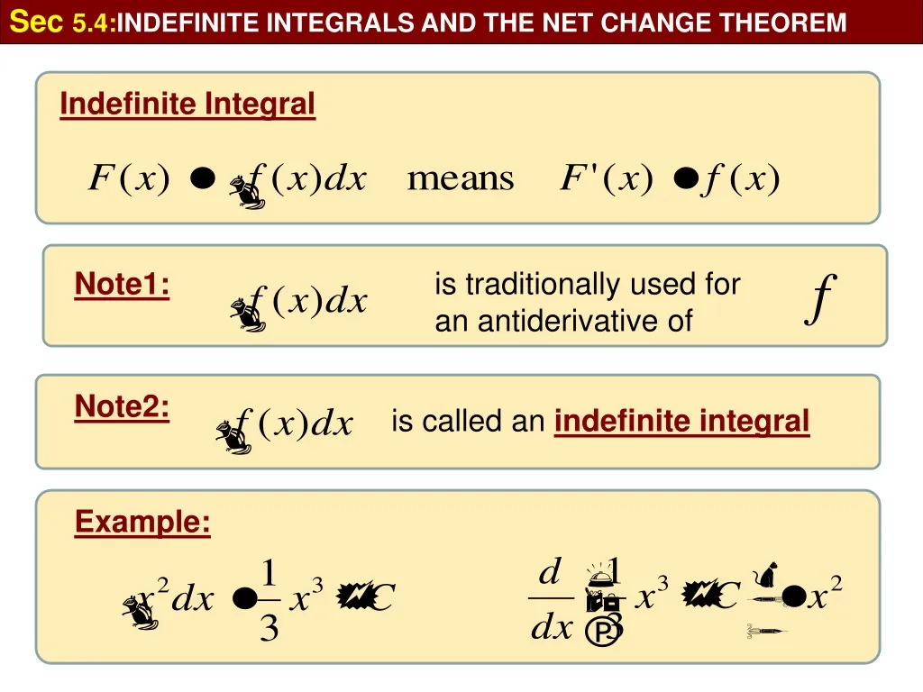 sec 5 4 indefinite integrals and the net change