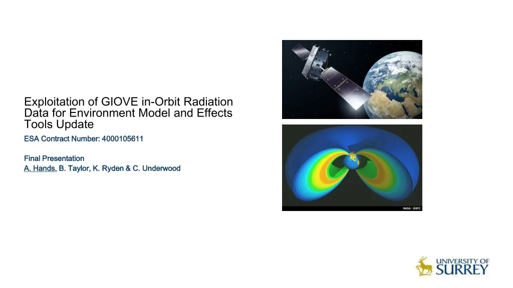 exploitation of giove in orbit radiation data for environment model and effects tools update