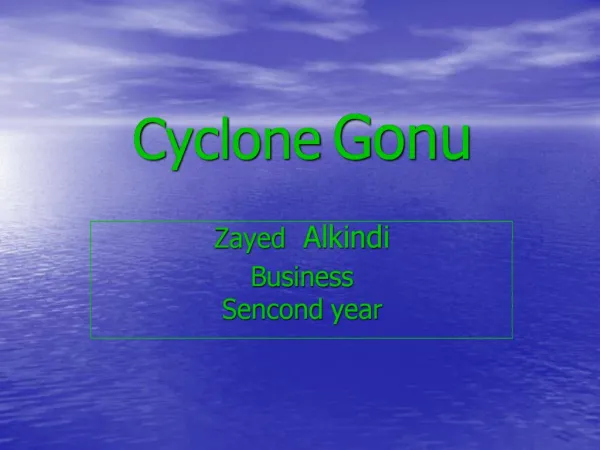 Cyclone Gonu