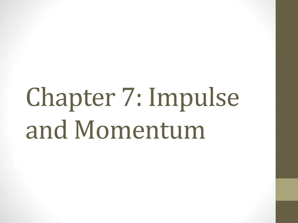 chapter 7 impulse and momentum