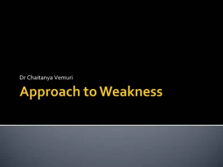 Approach to Weakness - slide 1