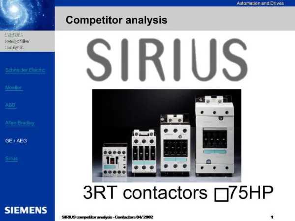 3RT contactors 75HP