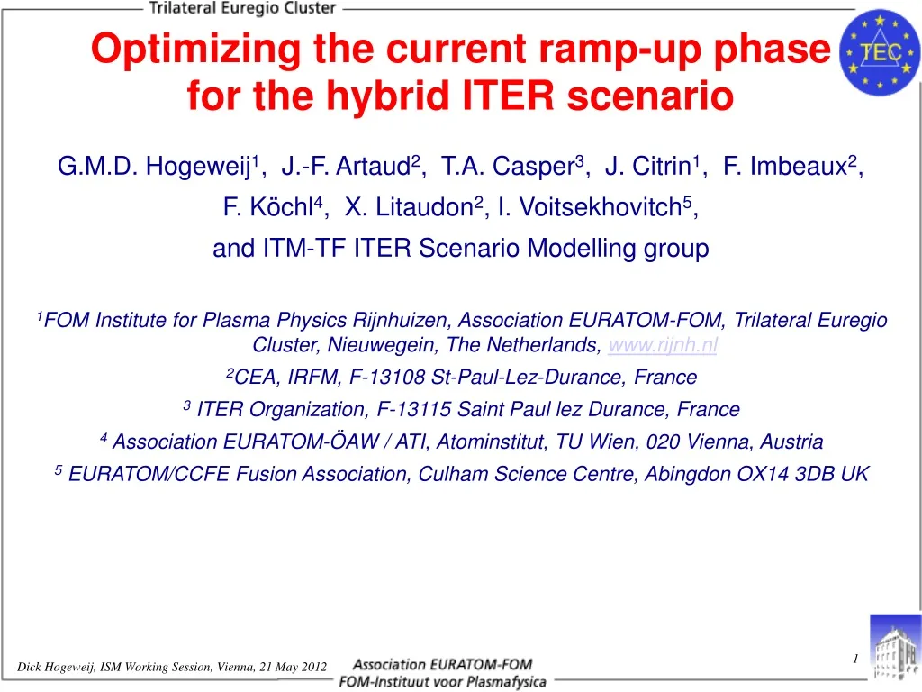 optimizing the current ramp up phase