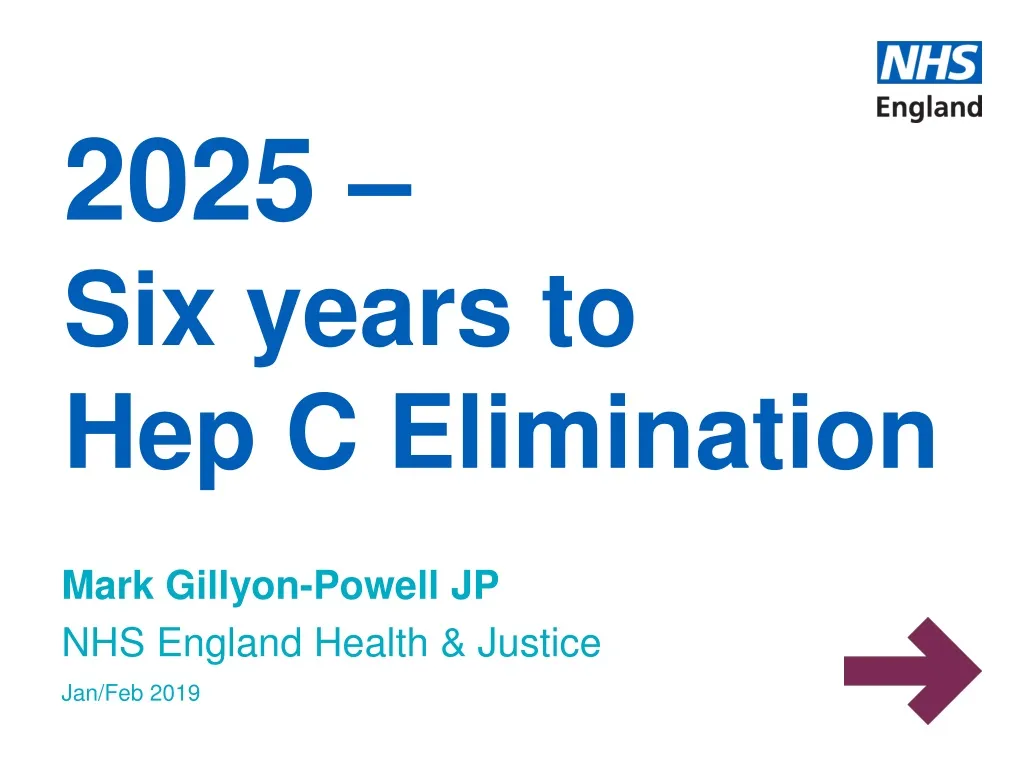 2025 six years to hep c elimination